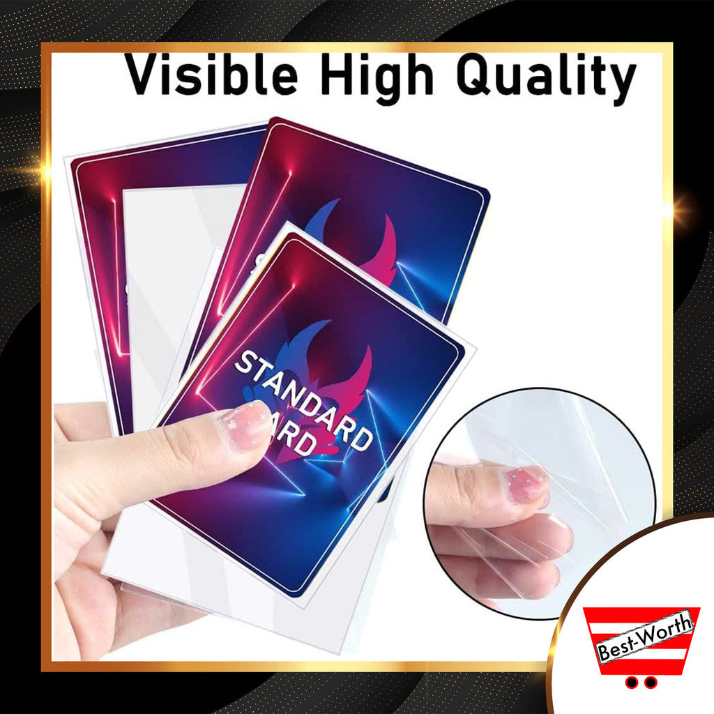 Best-Worth 100 Micron Ultra Clear Card Sleeves (66x91mm) 100 Pcs Best-Worth 100 Micron Ultra Clear Card Sleeves (66x91mm) 100 Pcs